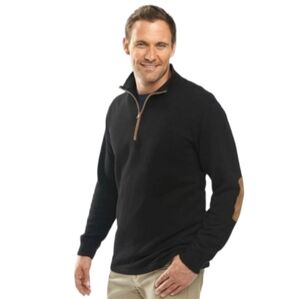 Woolrich Men's Boysen Half Zip Pullover Sweater 8205 Black Size XL